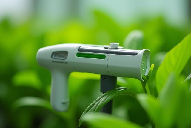 スマートガーデニングツールが植物に水をやる様子